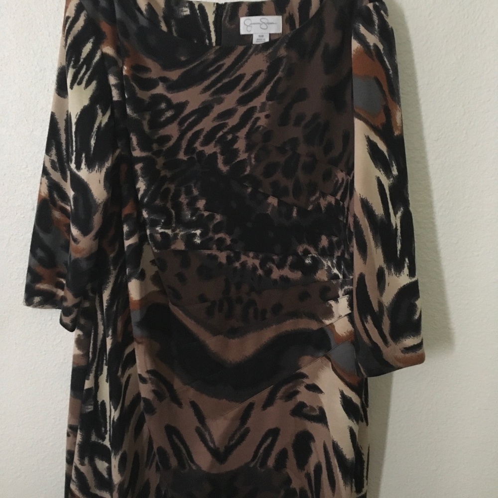 Jessica Simpson animal print dress